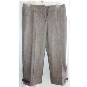 Bebe Knee Length Buckle Pants Size: 2